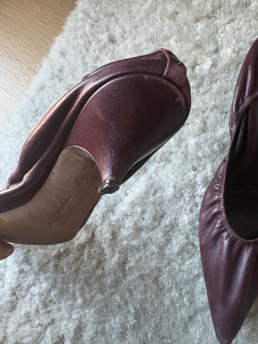The row Liisa Kitten Heel size 39 burgundy - Picture 7 of 10